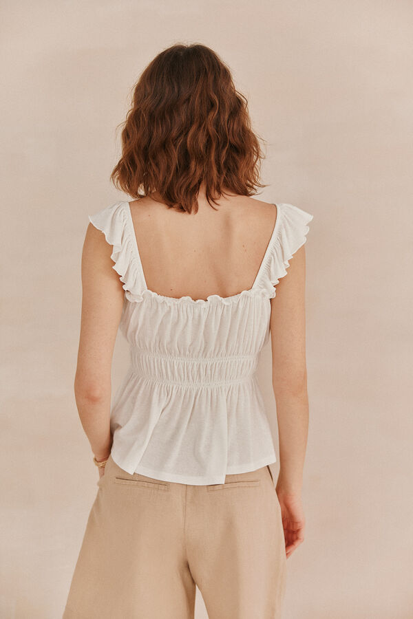 Hoss Intropia Mar. Top de tirantes Blanco