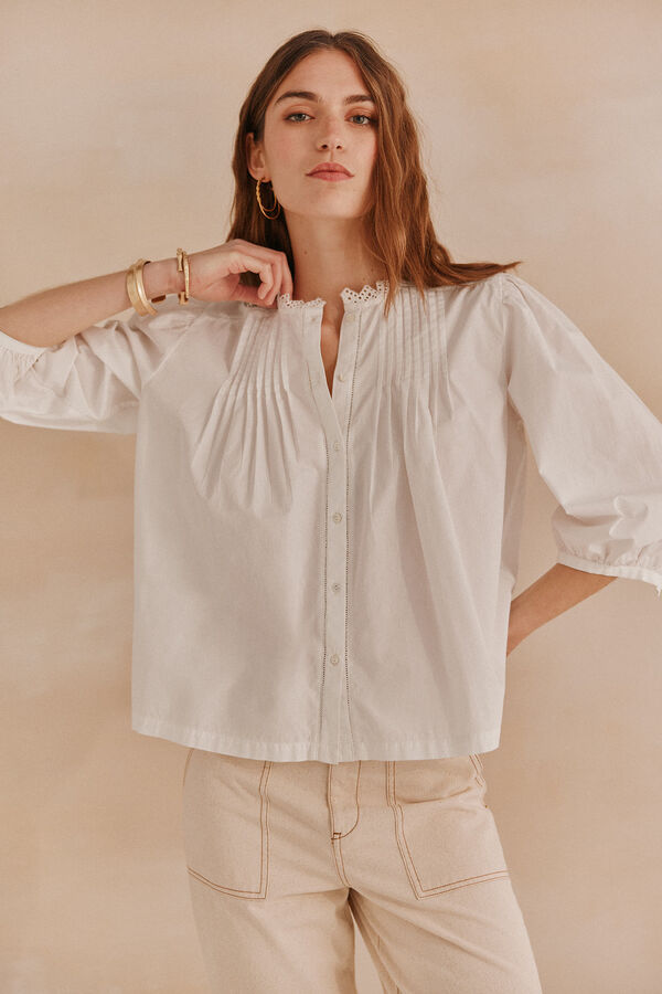 Hoss Intropia Lorraine. Blusa com cordão Roxo