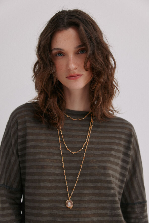 Hoss Intropia Marta. T-shirt gola padeiro Verde