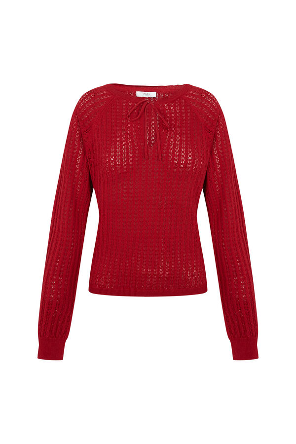 Hoss Intropia Imala. Jersey calado rojo