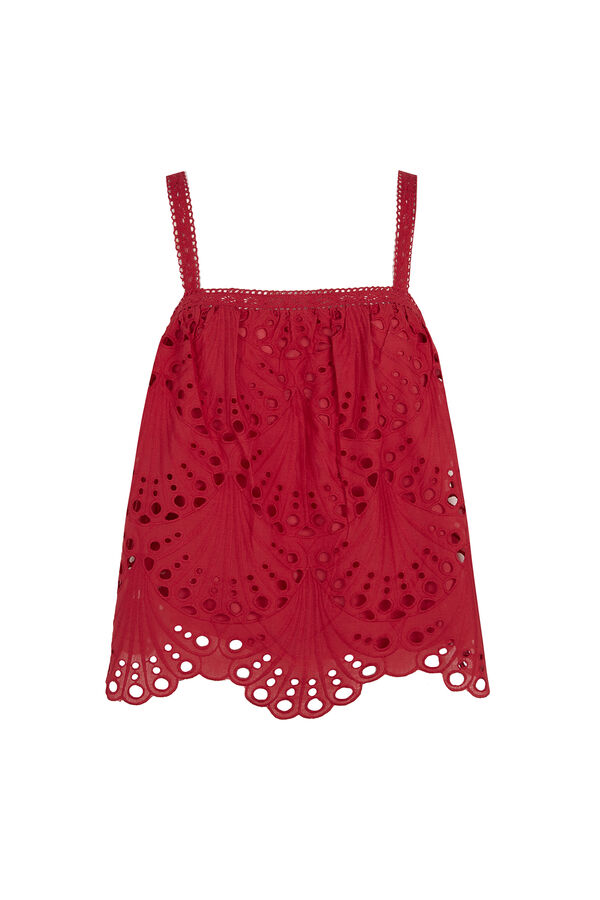 Hoss Intropia Cristina. Blusa calada rojo