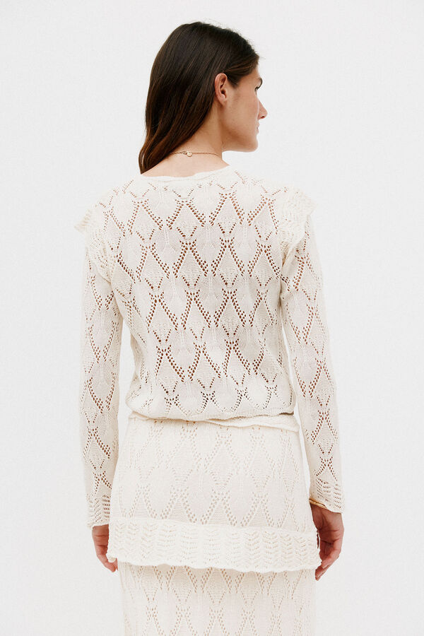 Hoss Intropia Nuria. Top de manga larga Beige