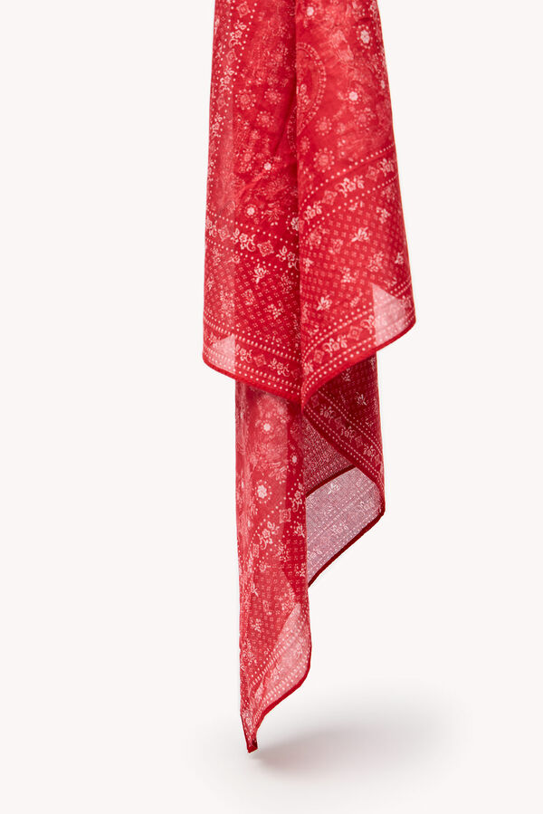 Hoss Intropia Miranda. Len&ccedil;o tipo bandana Vermelho