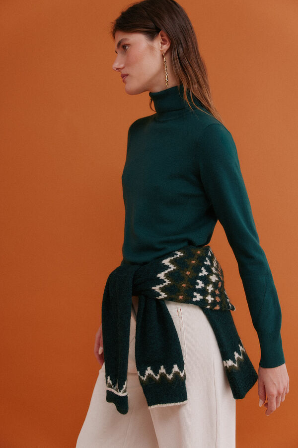 Hoss Intropia Ilse. Jersey cuello vuelto Verde