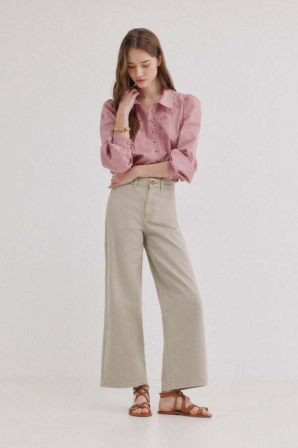 Hoss Intropia Berta. Vaqueros wide leg Gris