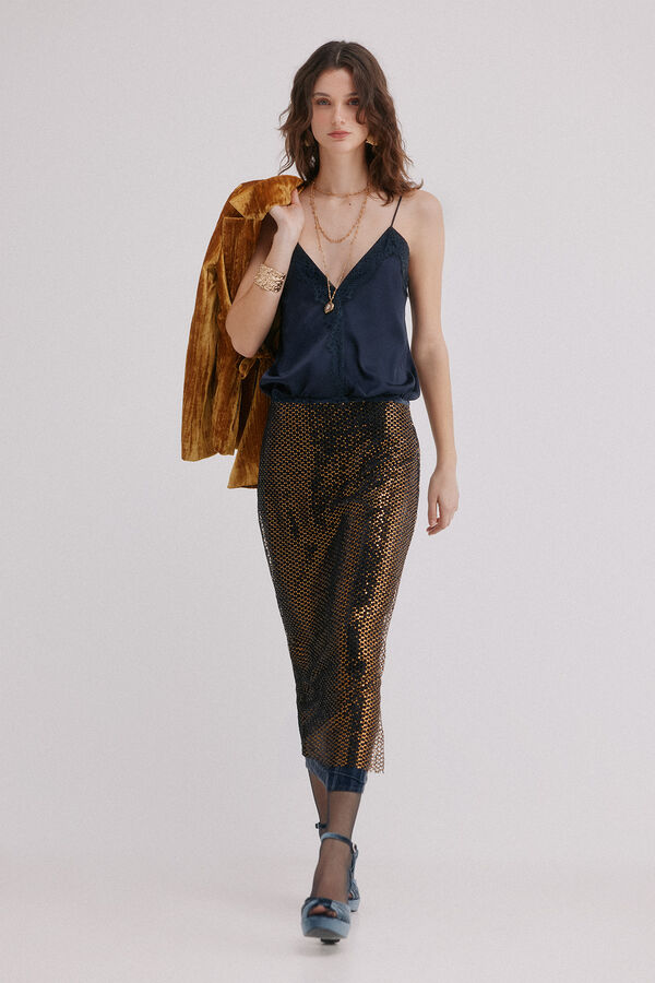 Hoss Intropia Riley. Saia lantejoulas Multicolorido