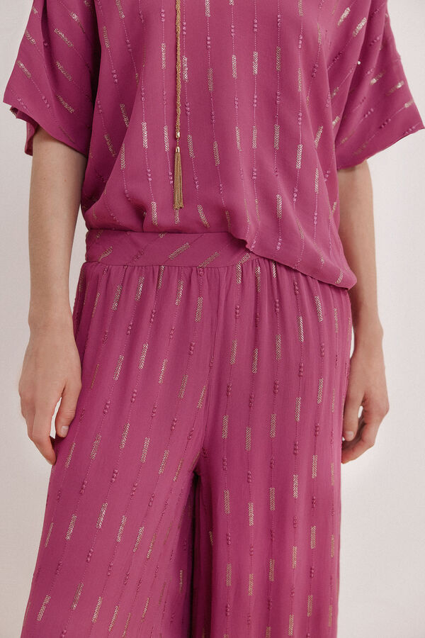 Hoss Intropia Cal&ccedil;as de lantejoulas Pauliana Roxo