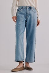 Hoss Intropia Berta. Jeans desfiado Azul