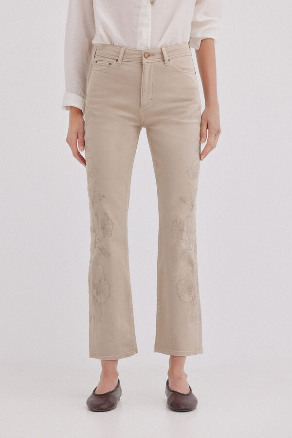 Hoss Intropia Betsy. Jeans bootcut Ecru