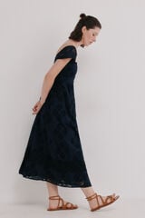 Hoss Intropia Abril. Vestido calado Preto