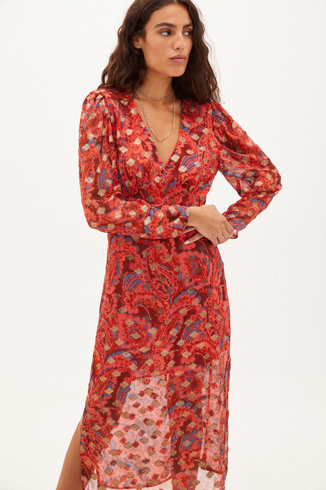 Vestido store lurex marisa