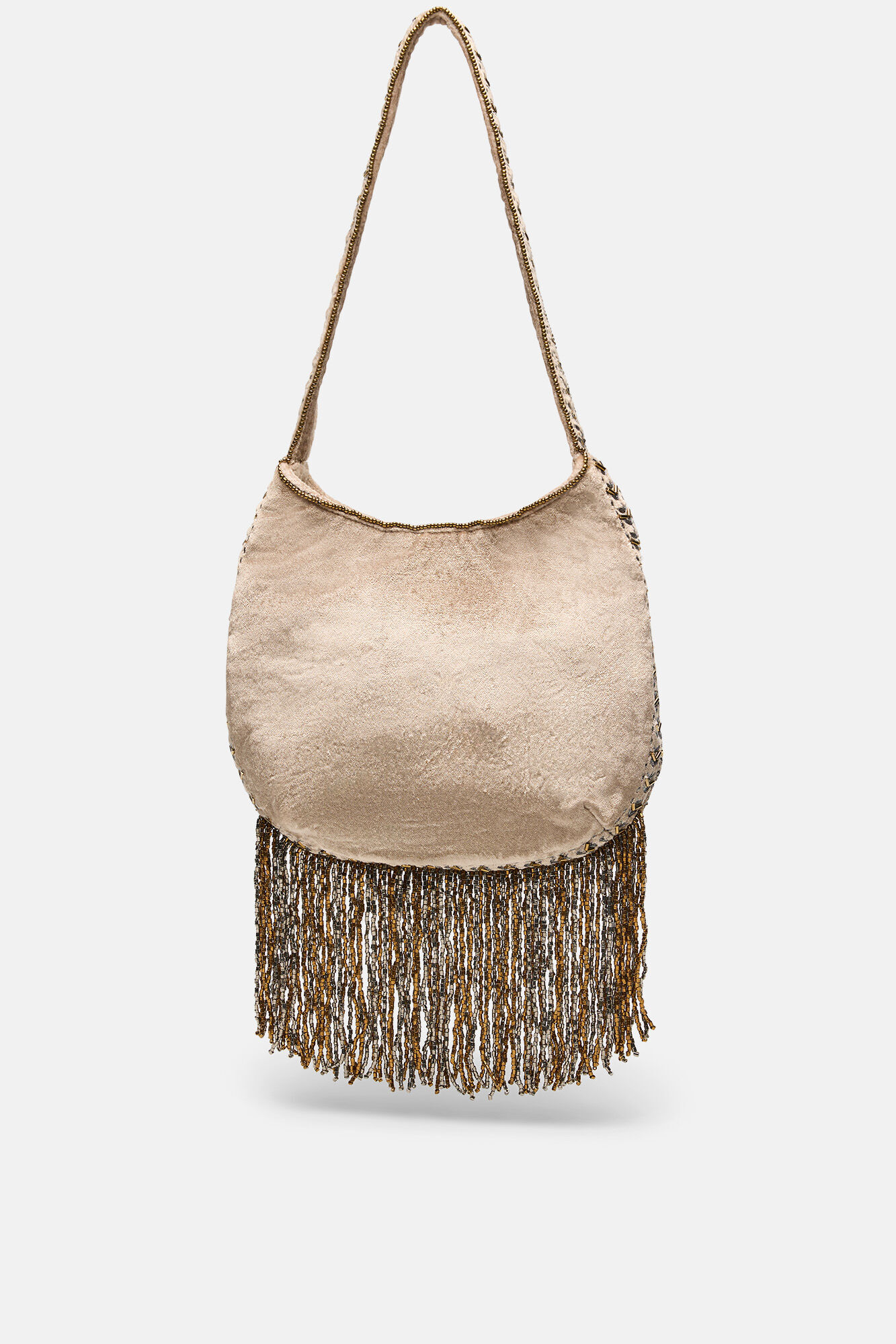 Hoss Intropia Nidia. Bolso bordado con flecos