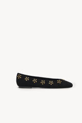 Hoss Intropia Maitane. Bailarinas de croute com tachas Preto