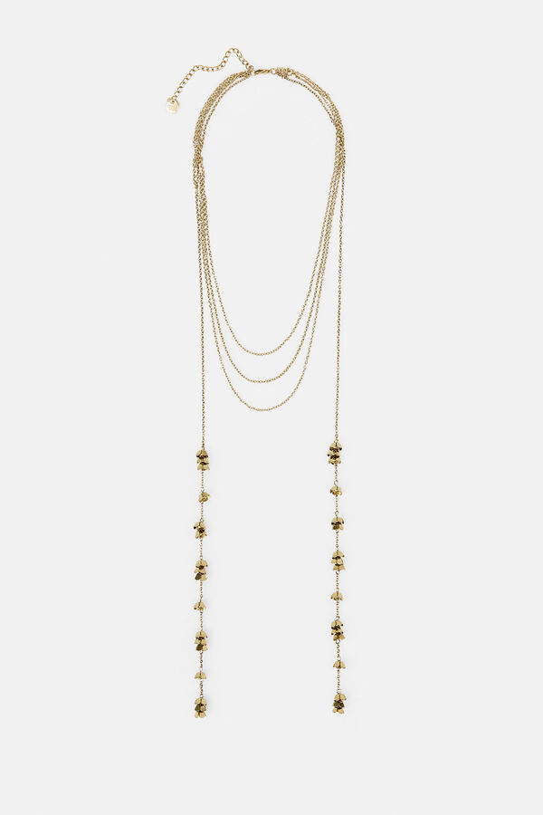 Hoss Intropia Luisa. Colar gravata banhado a ouro Dourado
