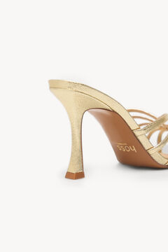 Hoss Intropia Mireia. Sandália mule Dourado