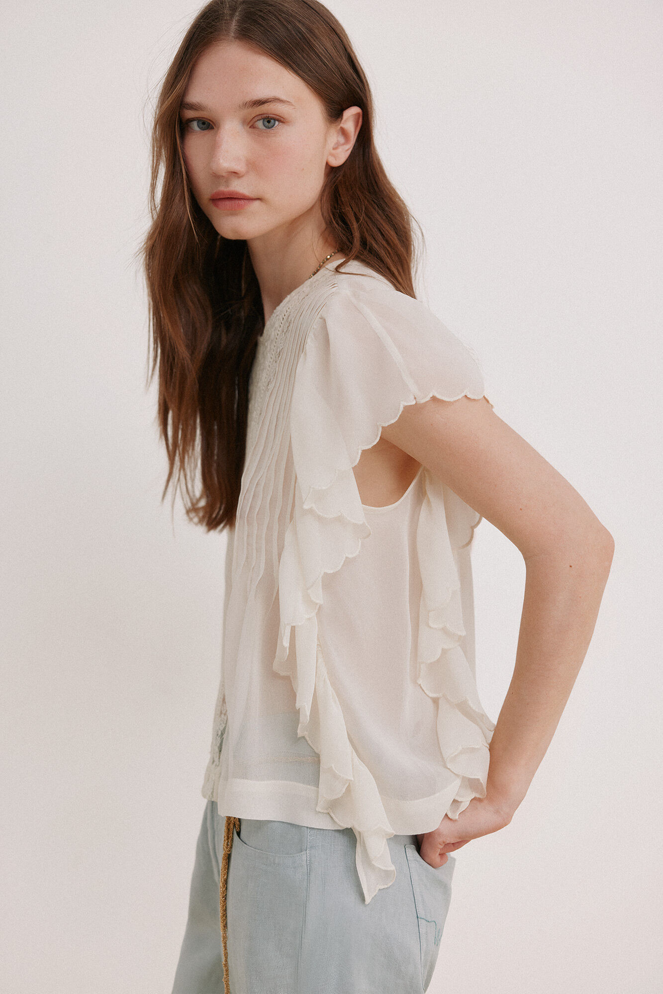 Hoss Intropia Cindy. Blusa rom&acirc;ntica