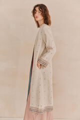 Hoss Intropia Elene. Kimono bordado Marfil