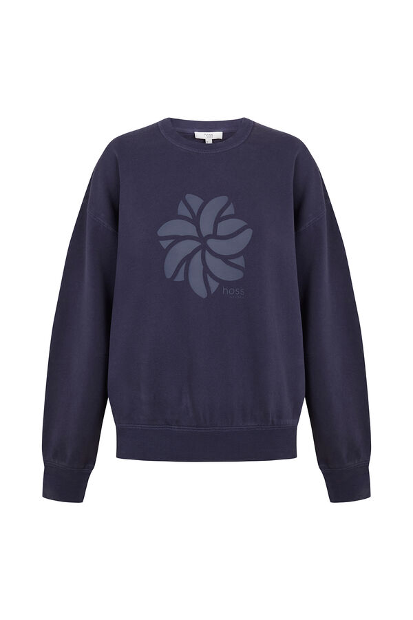 Hoss Intropia M&oacute;nica. Sweatshirt lavada Azul
