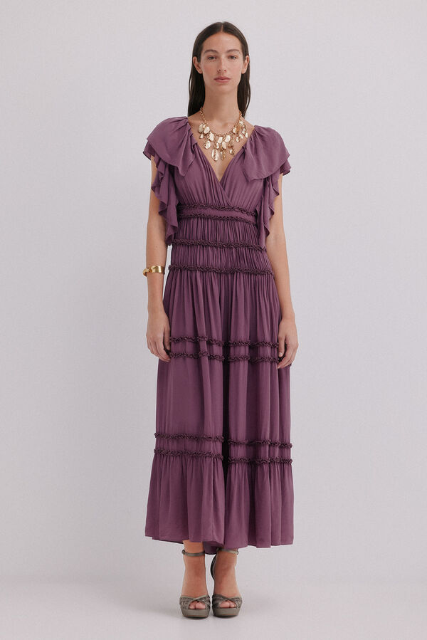 Hoss Intropia Anna. Vestido fluido Roxo