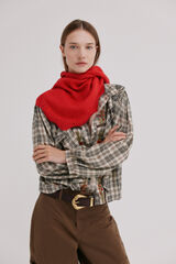 Hoss Intropia Lily. Xaile de malha com ondas Vermelho