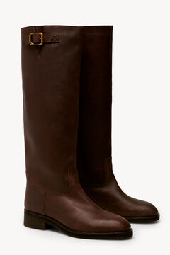 Hoss Intropia Martina. Botas altas de pele Castanho