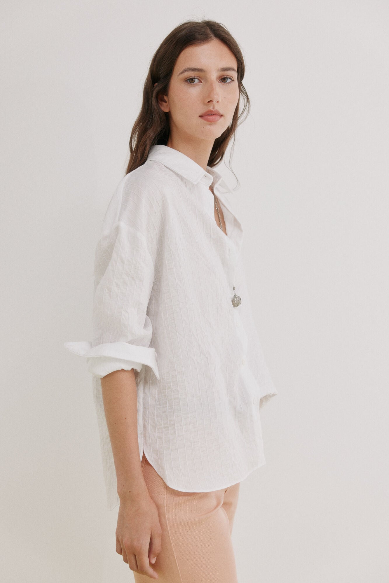 Hoss Intropia Cordelia. Camisa de riscas
