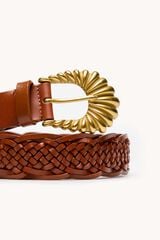 Hoss Intropia Linka. Cintur&oacute;n de hebilla Marron