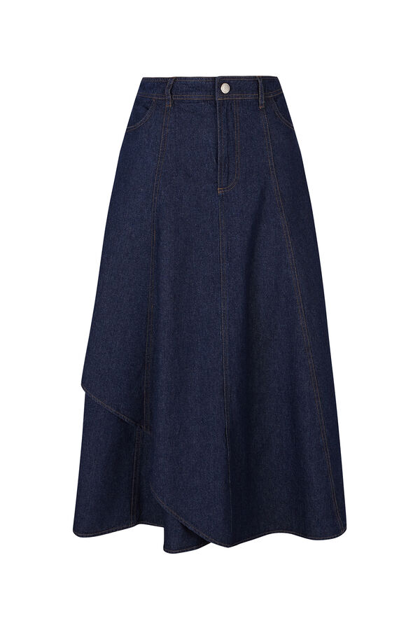 Hoss Intropia Regina. Falda denim Azul marino