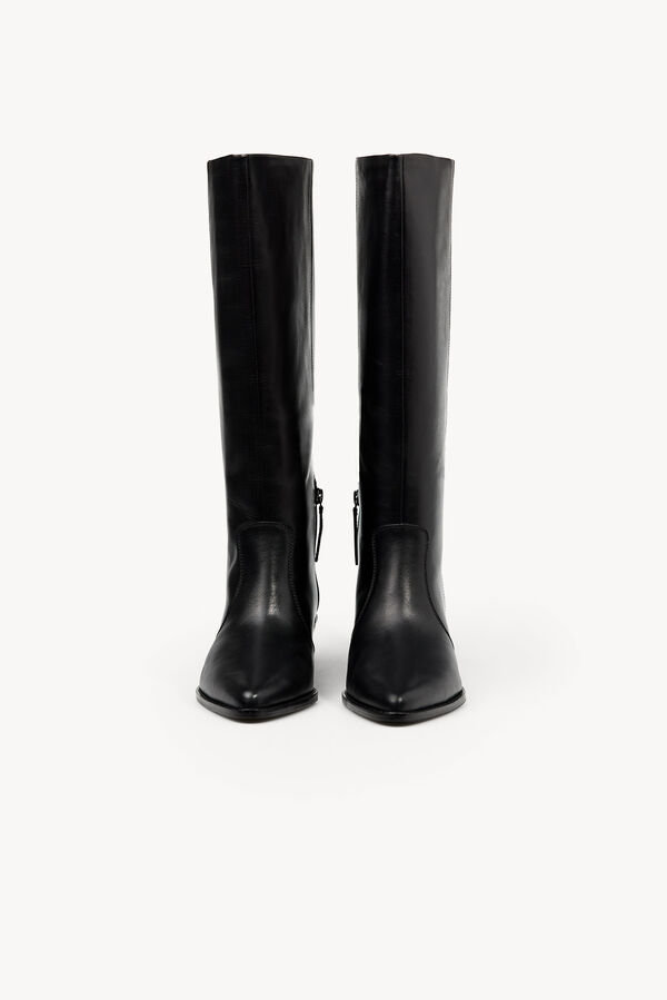 Hoss Intropia Maite. Bota cowboy de piel Negro