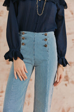 Hoss Intropia Prisca. Jeans de botões Azul