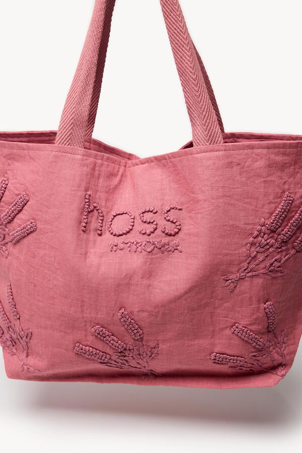 Hoss Intropia Nina. Bolso shopper bordado Rosa