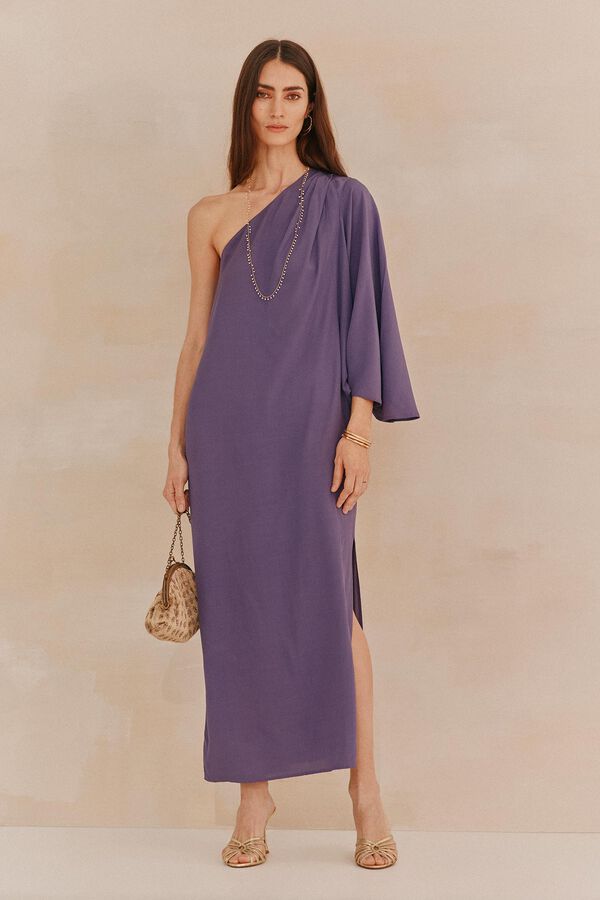 Hoss Intropia Adriana. Vestido assimétrico liso Roxo
