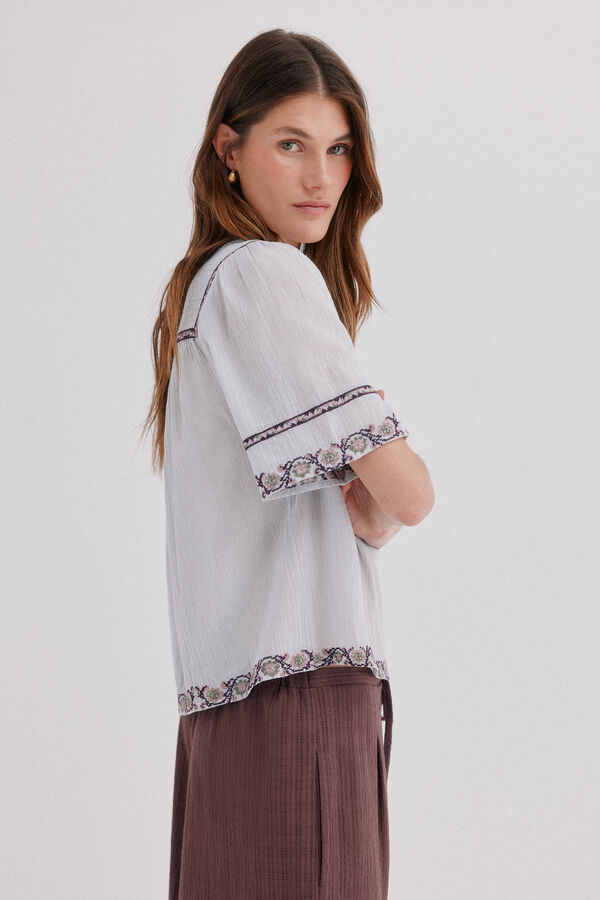 Hoss Intropia Cecile. Blusa flu&iacute;da Azul