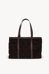 Hoss Intropia Neila. Bolsa de compras de veludo Castanho