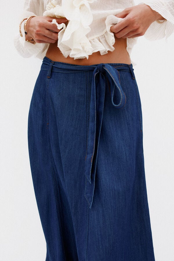 Hoss Intropia Rocío. Saia denim Azul