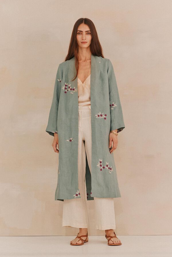 Hoss Intropia Eloise. Kimono bordado Azul