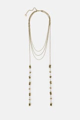 Hoss Intropia Luisa. Colar gravata banhado a ouro Dourado