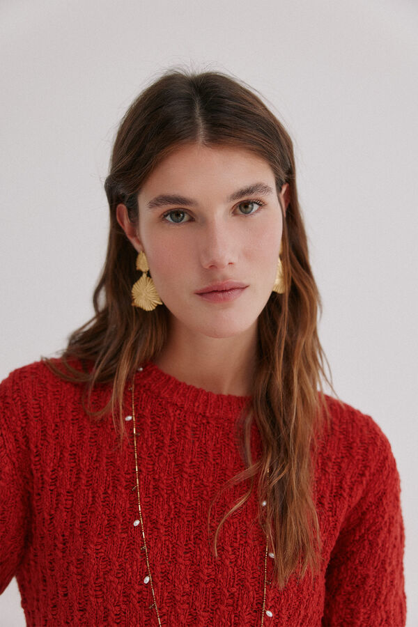 Hoss Intropia Iris. Jersey de punto rojo