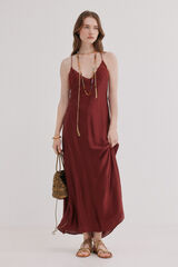 Hoss Intropia Vestido lencero bordado Amalia Granada