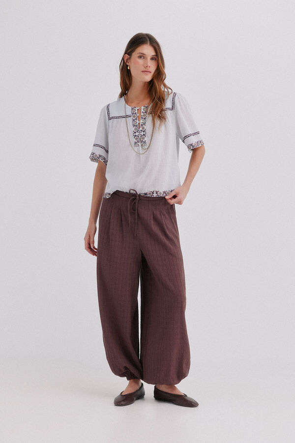Hoss Intropia Cecile. Blusa flu&iacute;da Azul