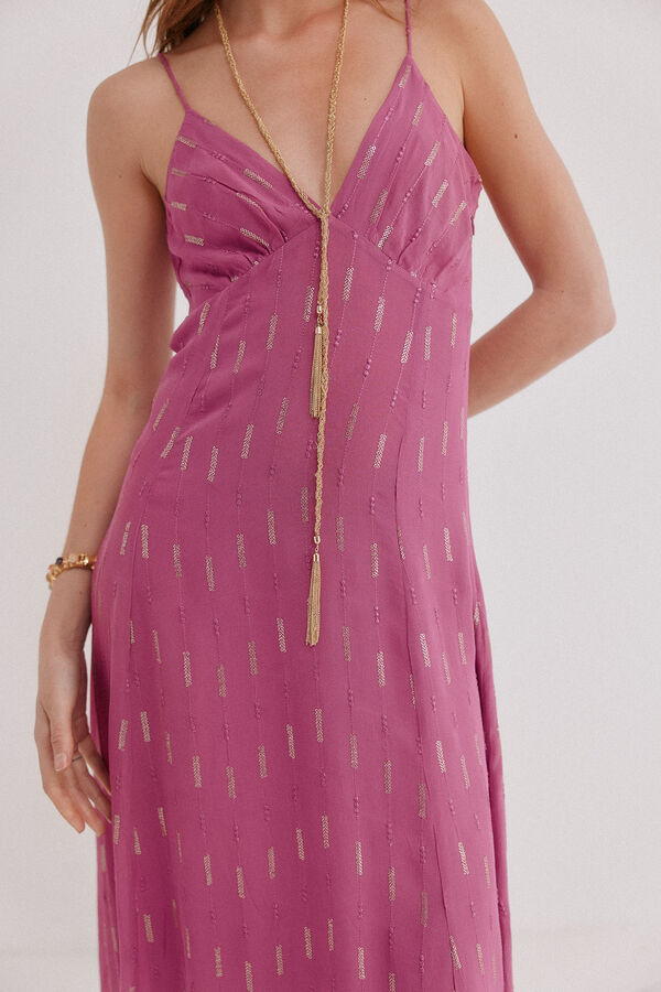 Hoss Intropia Angela. Vestido flu&iacute;do Rosa