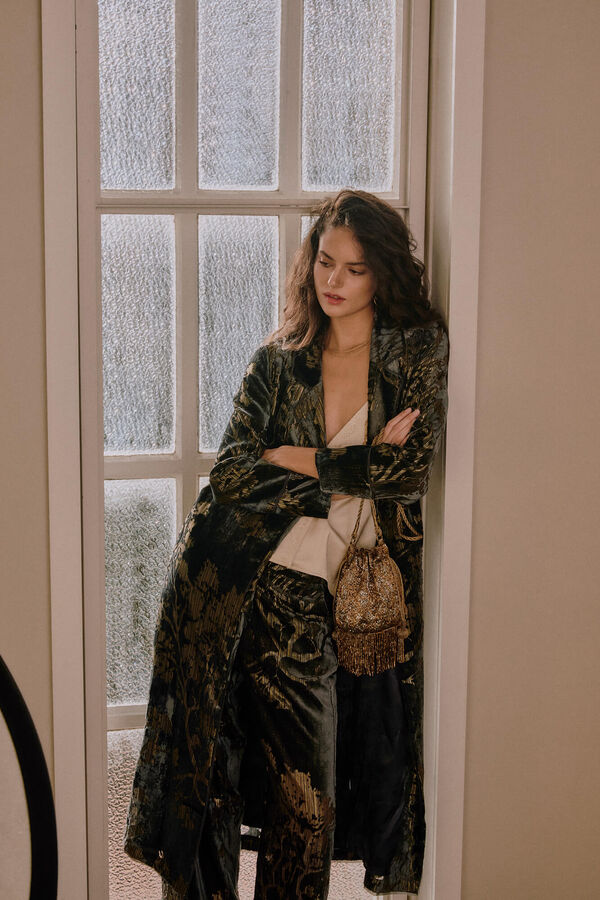 Hoss Intropia Elodie. Chaqueta jacquard Azul marino