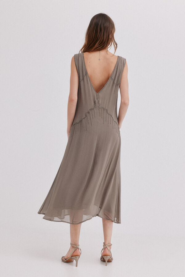Hoss Intropia Arianne. Vestido fluido Cinzento