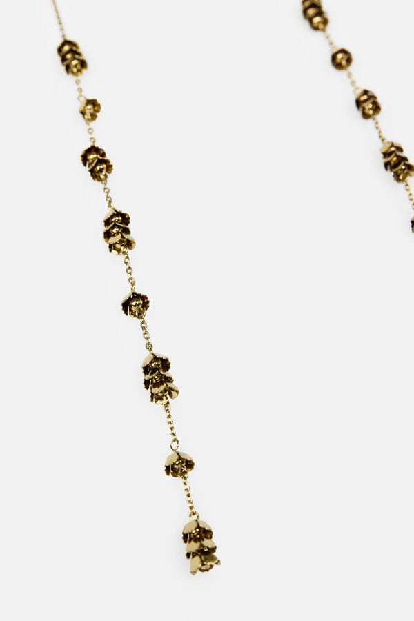 Hoss Intropia Luisa. Colar gravata banhado a ouro Dourado
