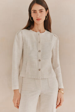 Hoss Intropia Elena. Blusão elegante Branco