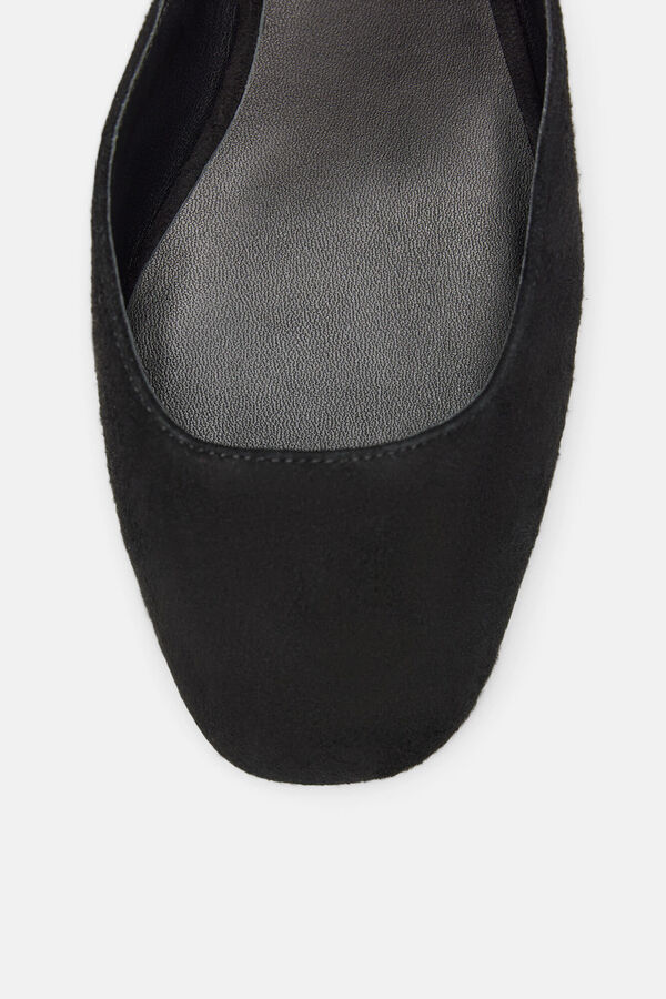 Hoss Intropia Montserrat. Zapato tac&oacute;n ante Negro