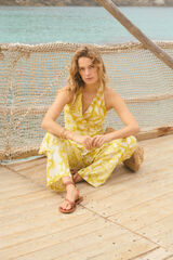 Hoss Intropia Clotilde. Top estampado Amarelo