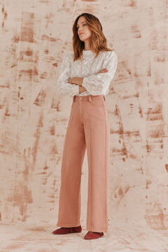Hoss Intropia Caterina. Blusa bordados Blanco