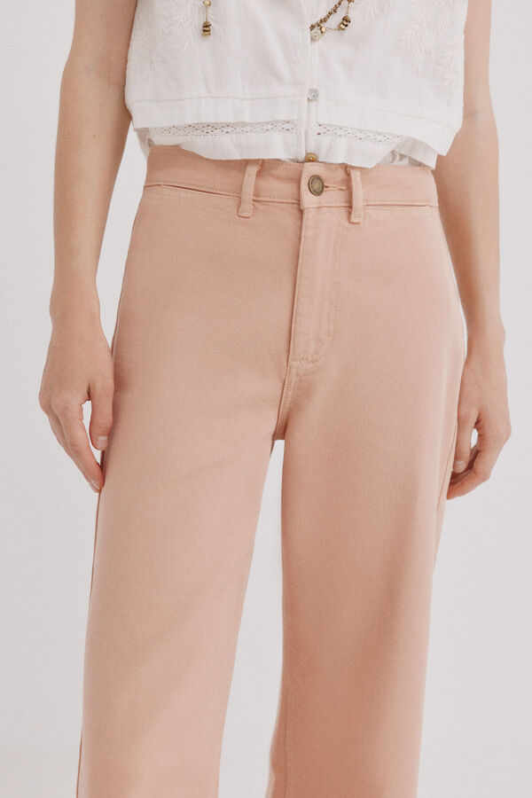 Hoss Intropia Belle. Jeans tiro alto Rosa