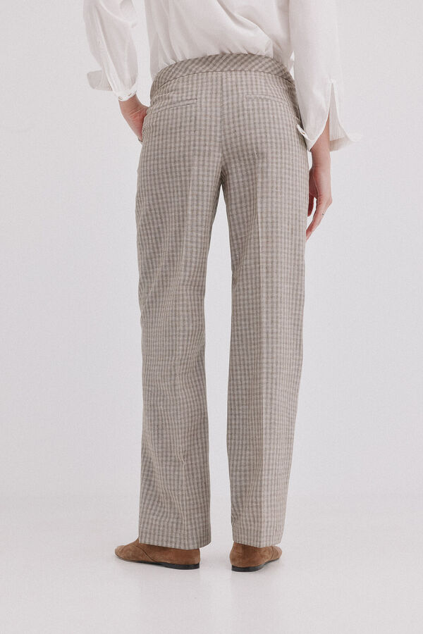 Hoss Intropia Presley. Pantal&oacute;n rayas Marfil